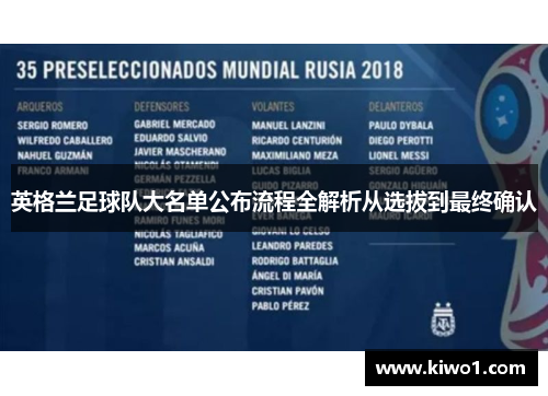 英格兰足球队大名单公布流程全解析从选拔到最终确认
